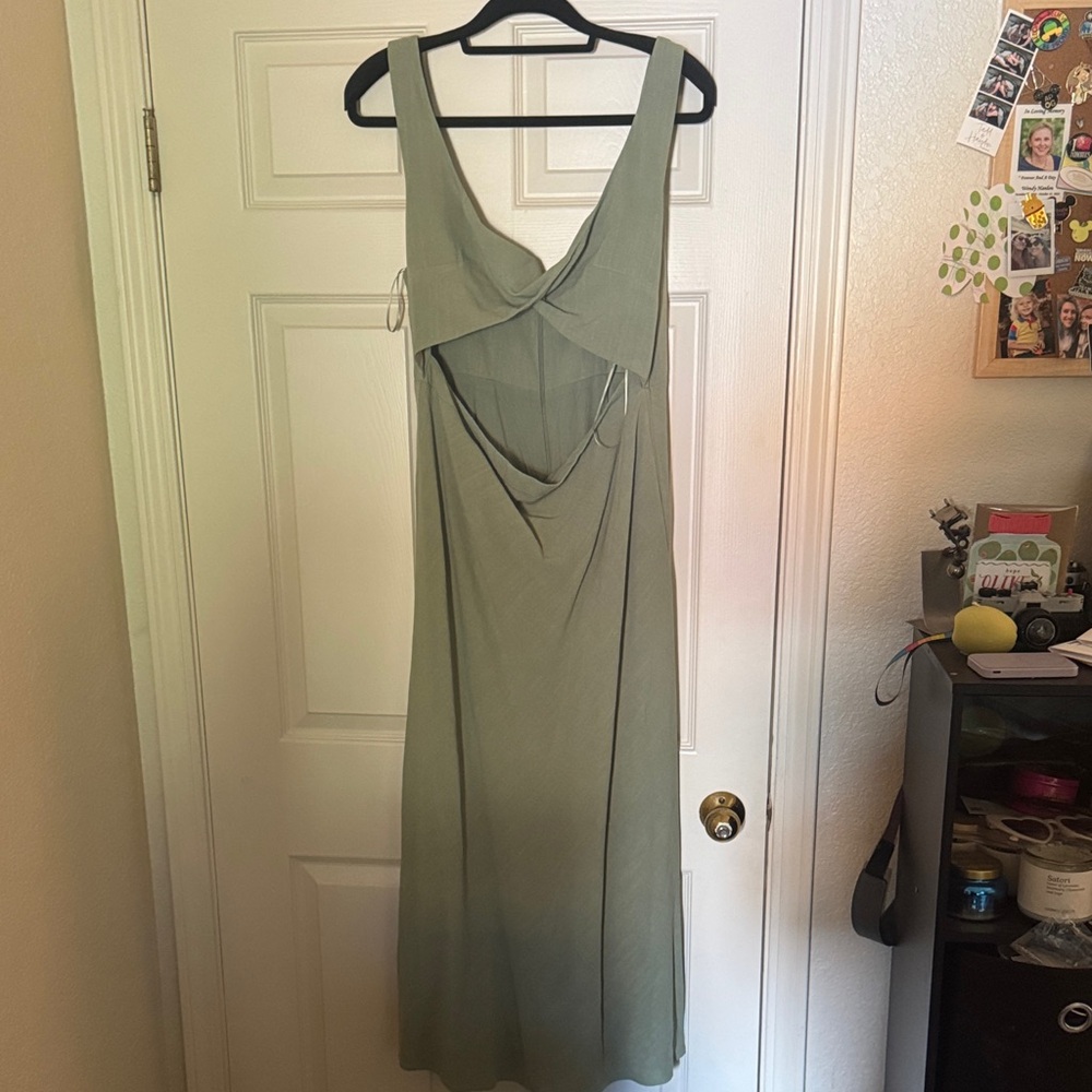 Petal & Pup Sage Backless Dress